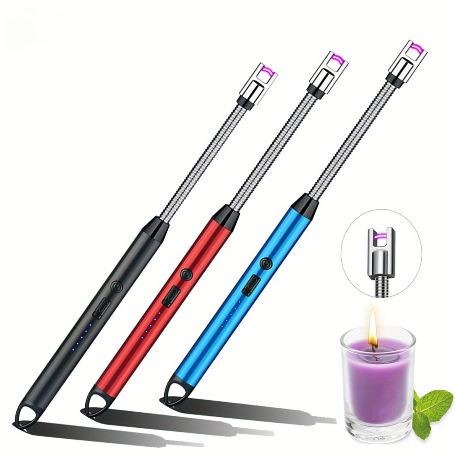 Electric Smoker Bbq - Encendedores eléctricos recargables de 3 uds,
