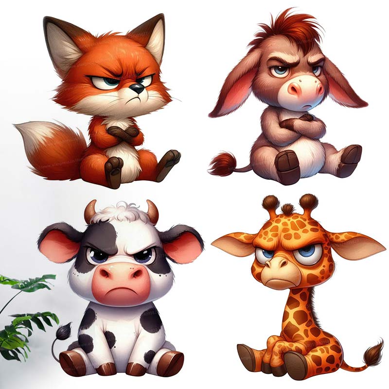 Kitchen Appliances Design - Pegatina de pared de animales Grumpy,