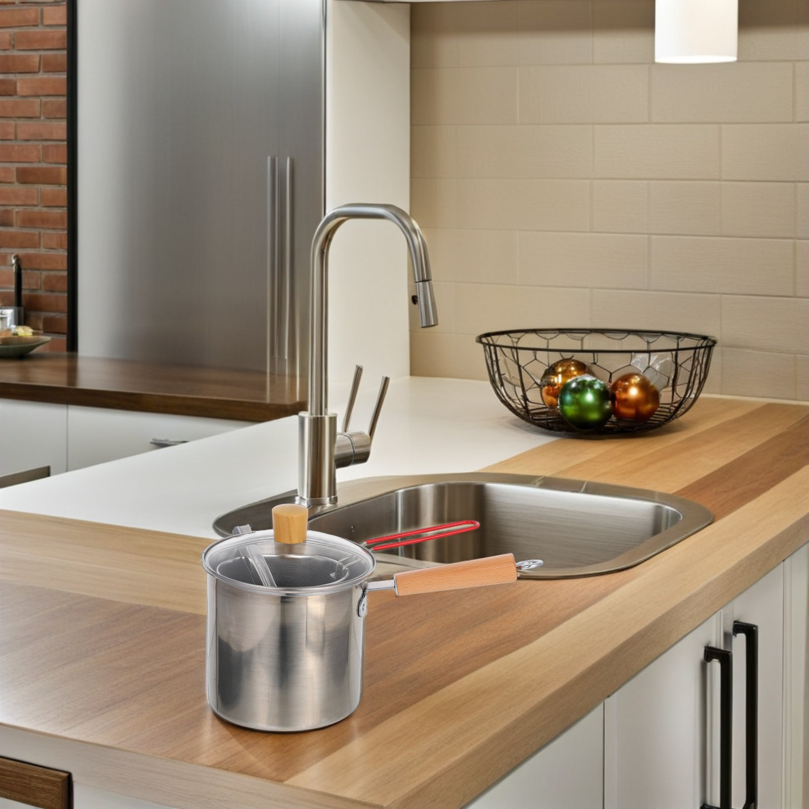 Deep Fryer Stainless - Freidora de Acero Inoxidable de 3L