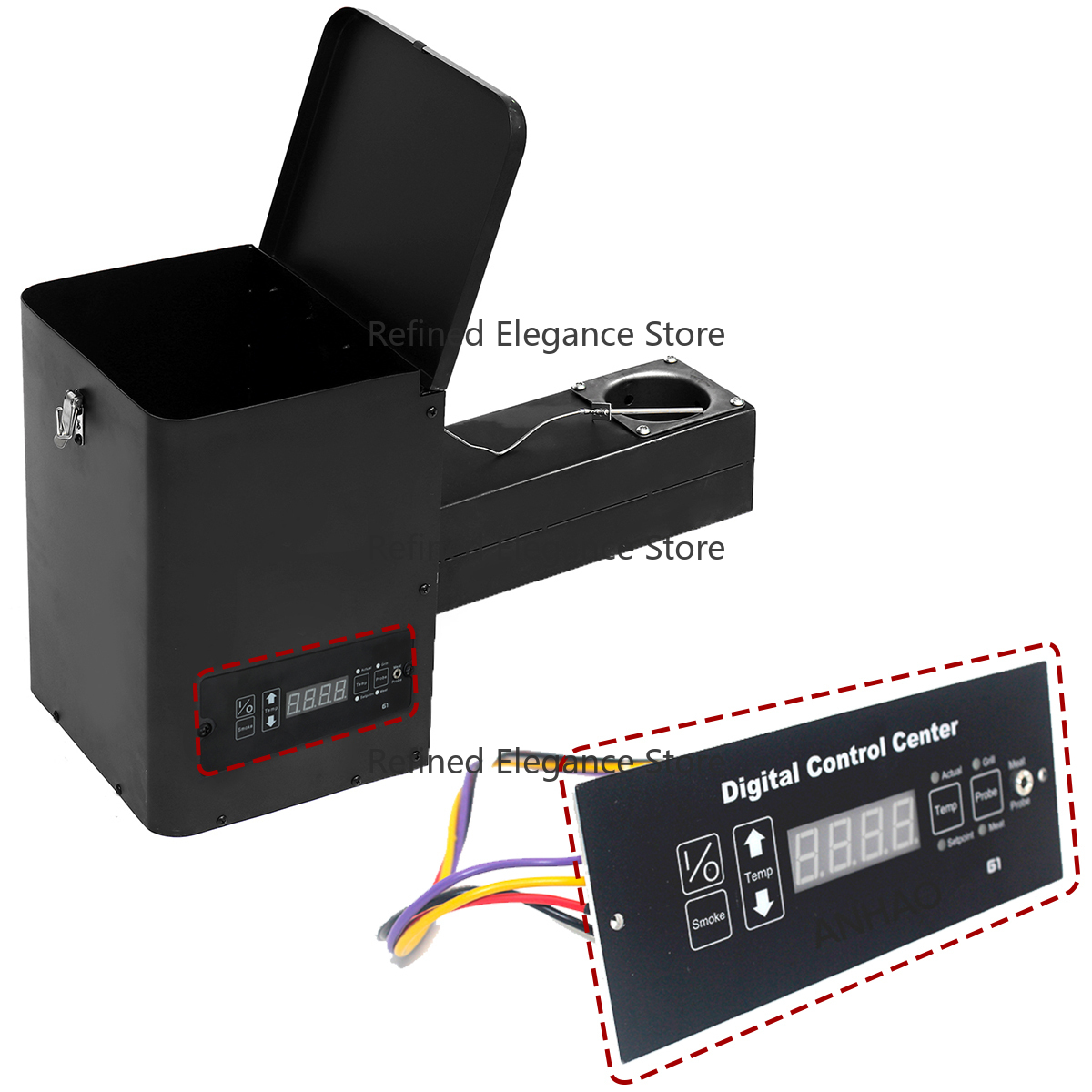 Electric Smoker Bbq - Kit de ensamblaje de tolva para