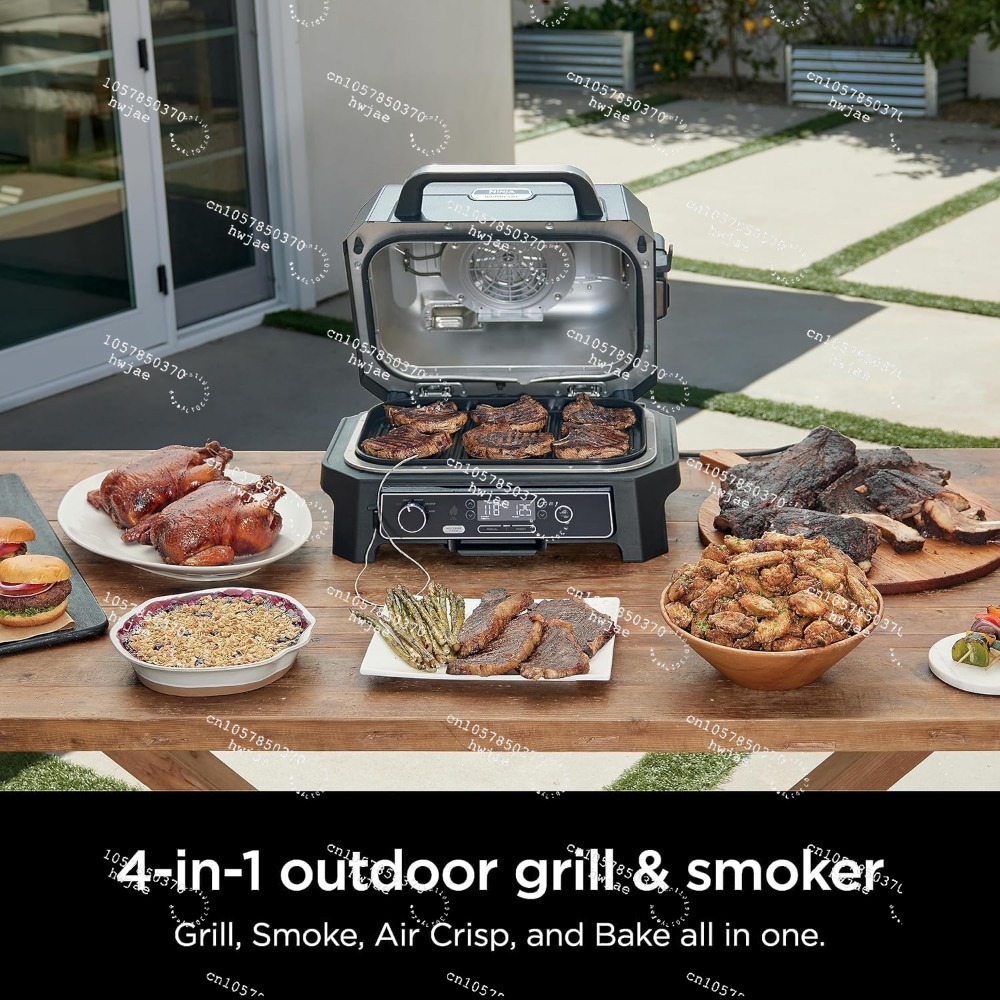 Electric Smoker Bbq - Ninja Wood--ireProXL Parrilla y Ahumador 4