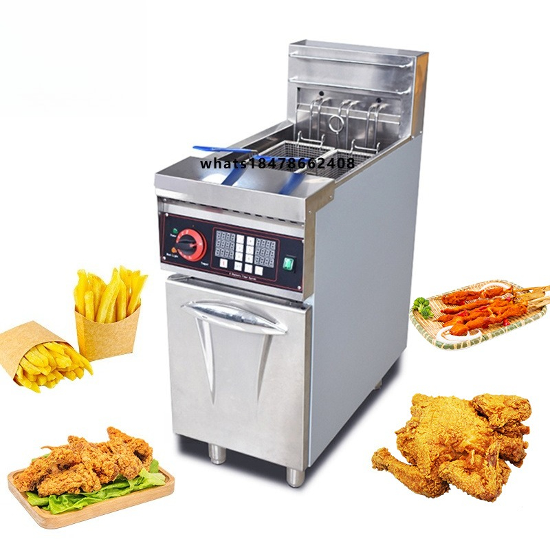 Deep Fryer Stainless - Freidora Doble Chefmax de 9000W, Eléctrica
