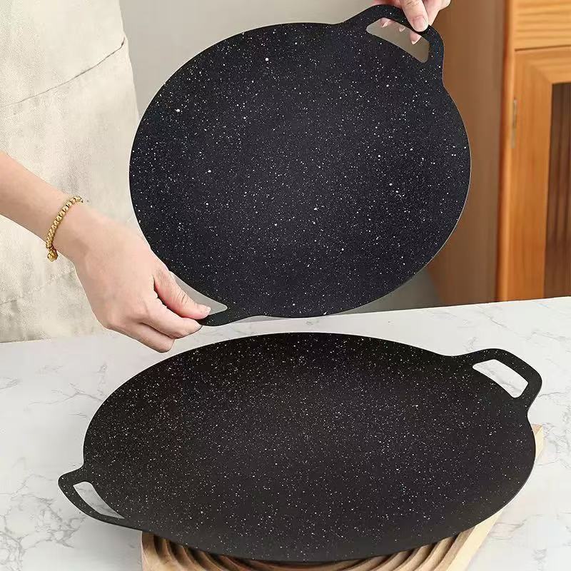 Electric Smoker Bbq - Plancha coreana delgada para asar, redonda,