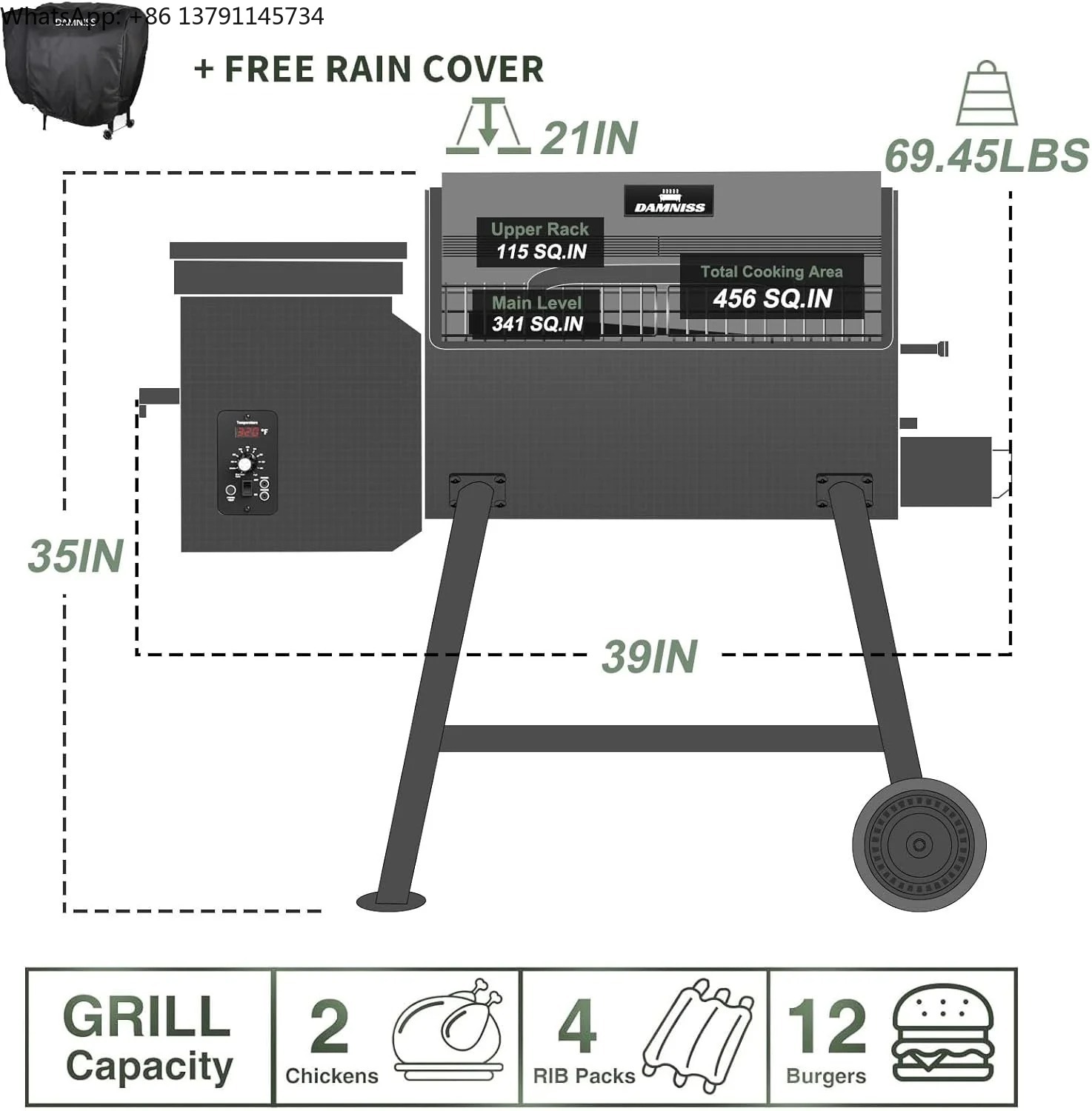 Parrilla Eléctrica de Pellets  - Electric Smoker Bbq reseña y precio