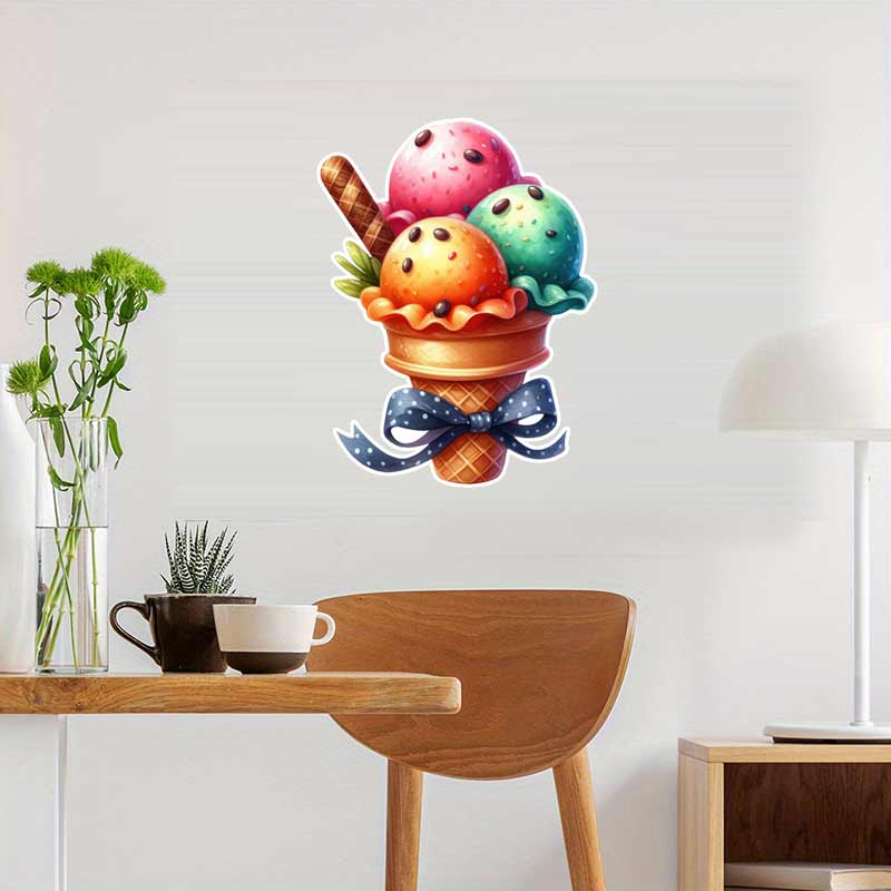 Pegatinas de pared de helado d - Kitchen Appliances Design reseña y precio
