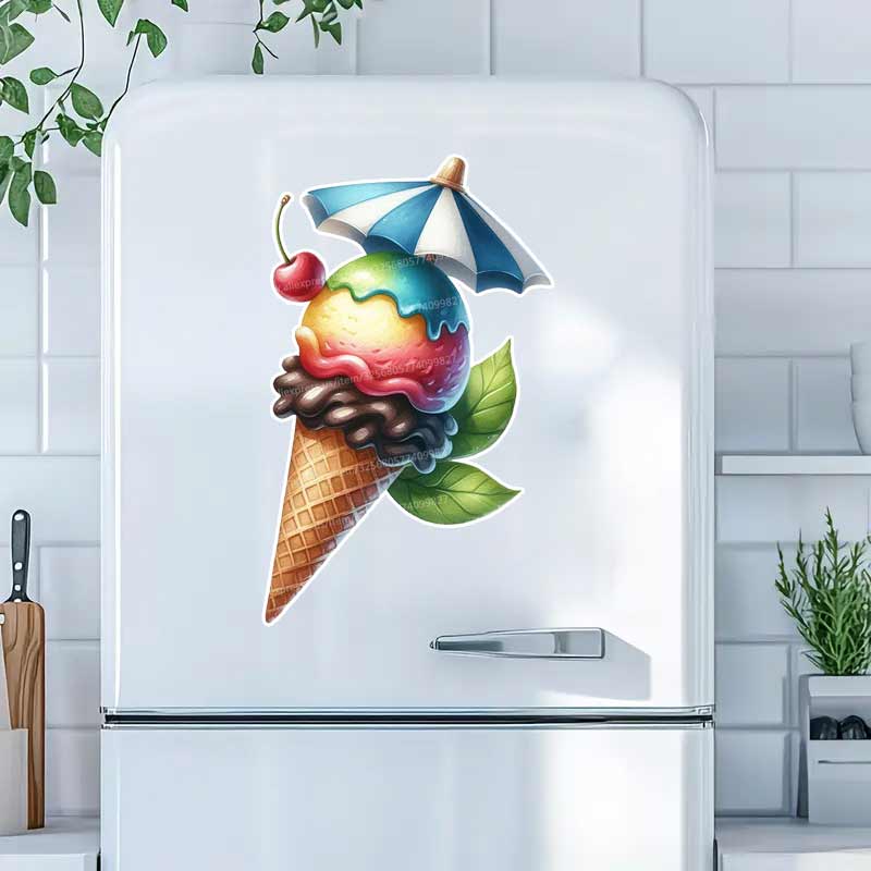 Pegatinas de pared de helado d - Kitchen Appliances Design reseña y precio