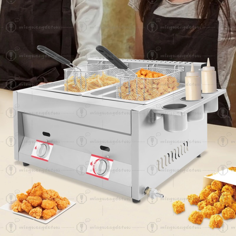 NUEVA Freidora Comercial a Gas - Deep Fryer Stainless reseña y precio
