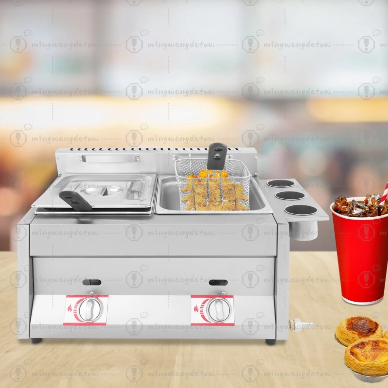 NUEVA Freidora Comercial a Gas - Deep Fryer Stainless reseña y precio
