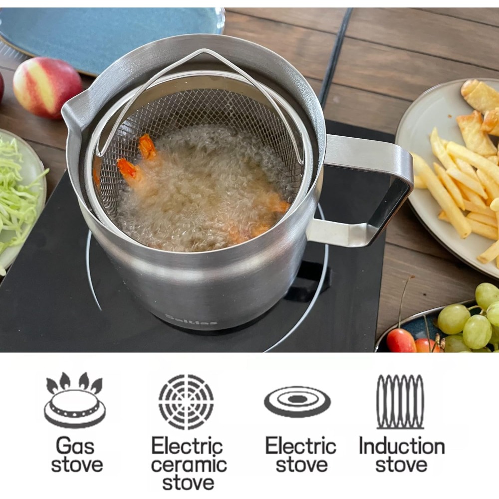 Olla freidora profunda de acer - Deep Fryer Stainless reseña y precio