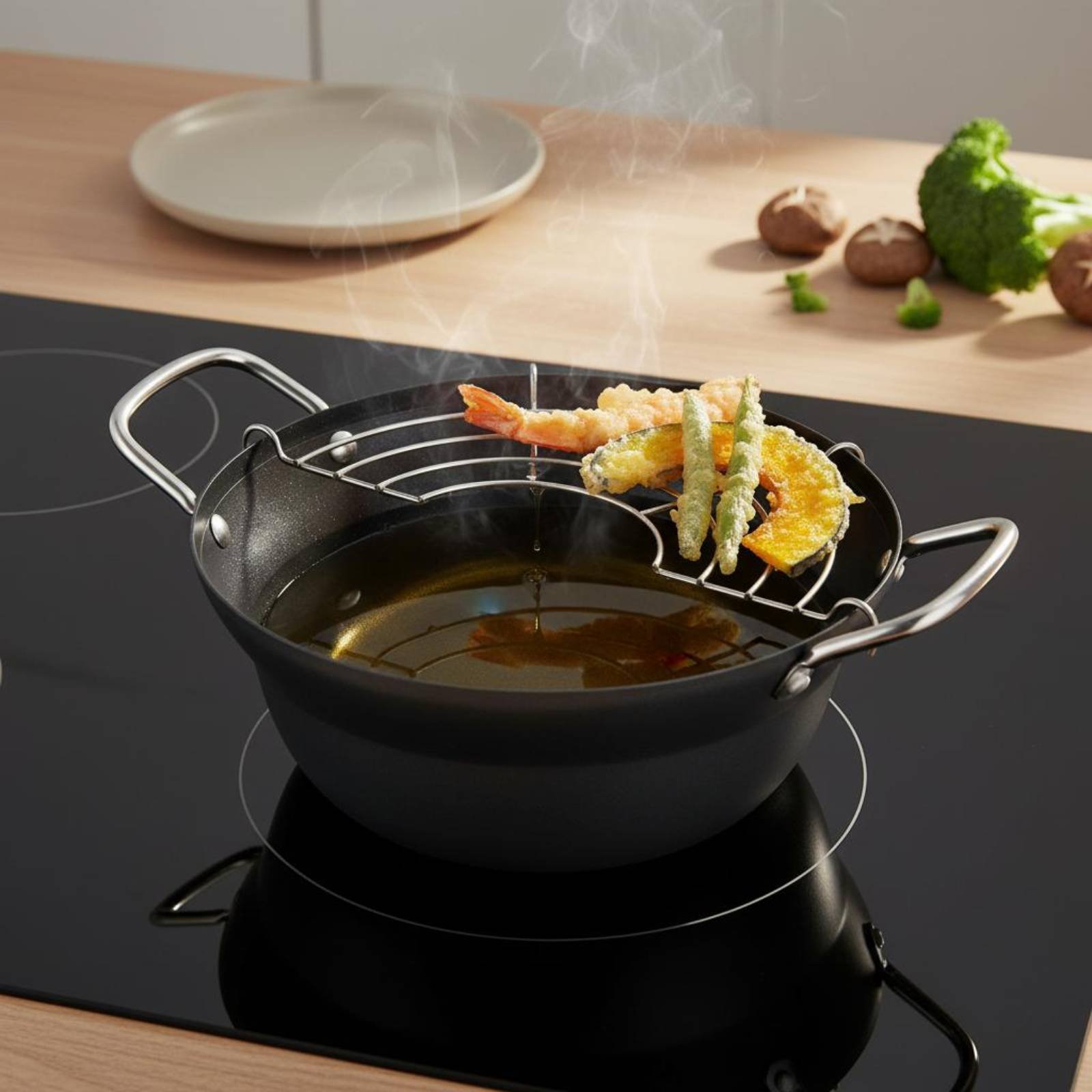 Olla freidora japonesa de acer - Deep Fryer Stainless reseña y precio