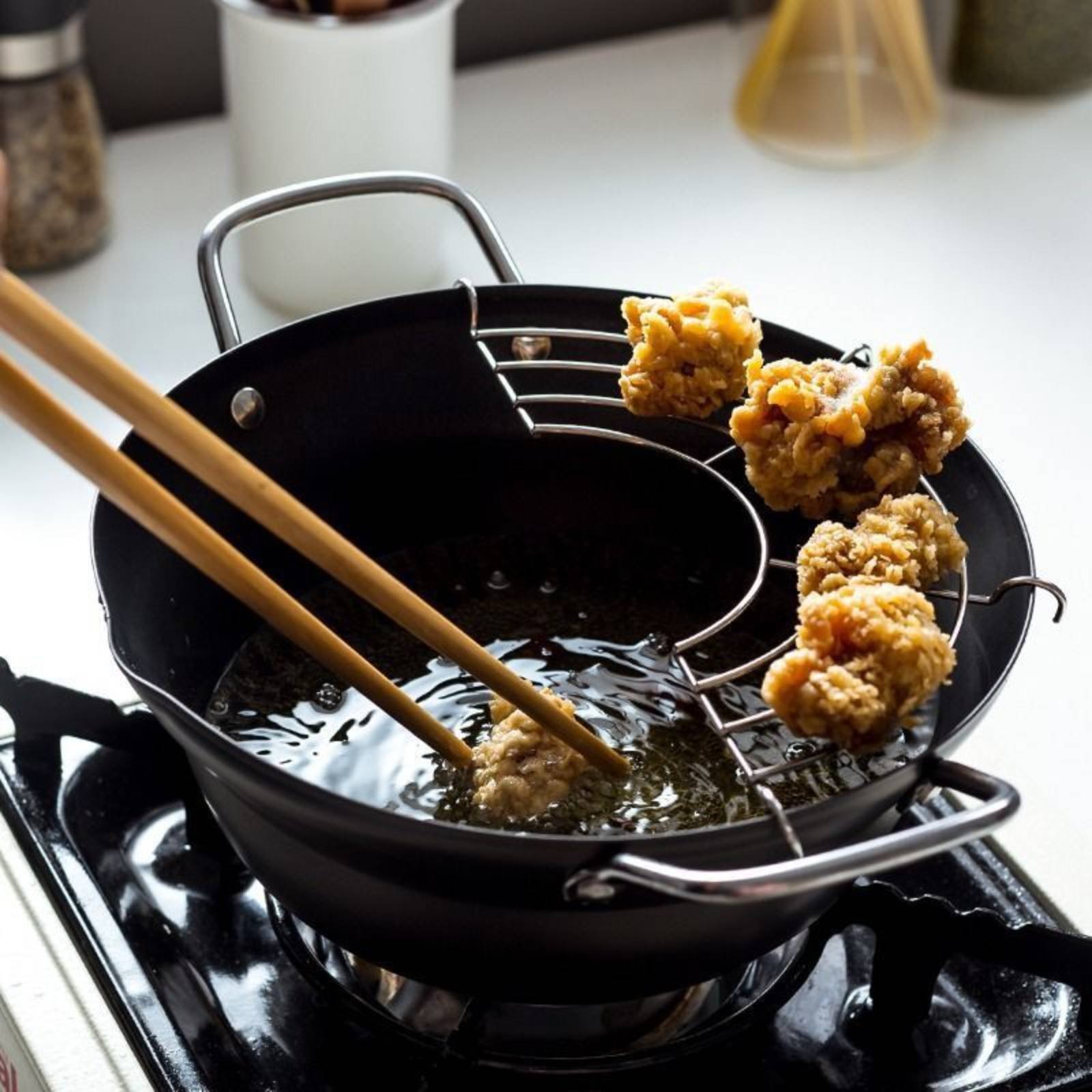 Olla freidora japonesa de acer - Deep Fryer Stainless reseña y precio