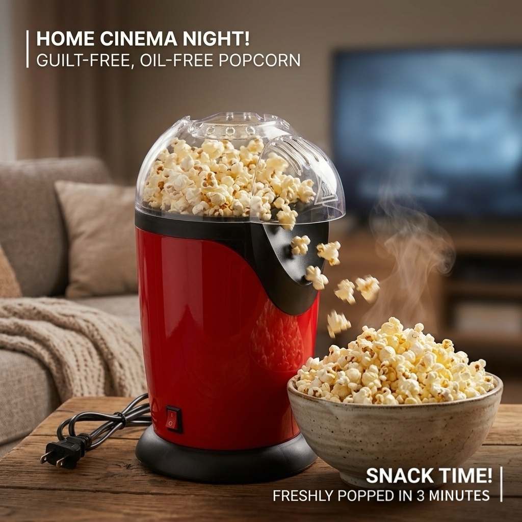 Máquina de Palomitas de Maíz E - Air Popcorn Maker reseña y precio