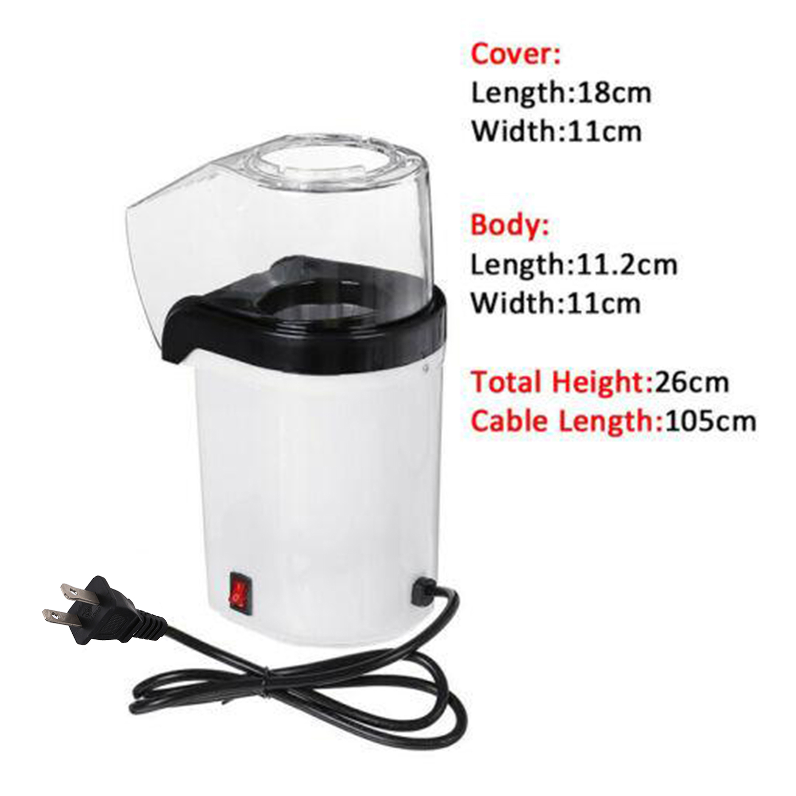 Máquina automática de palomita - Air Popcorn Maker reseña y precio