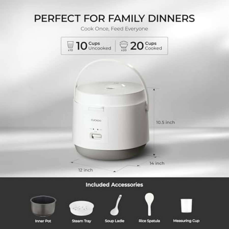 Olla Arrocera Básica de 10 Taz - Rice Cooker 10 Cup reseña y precio