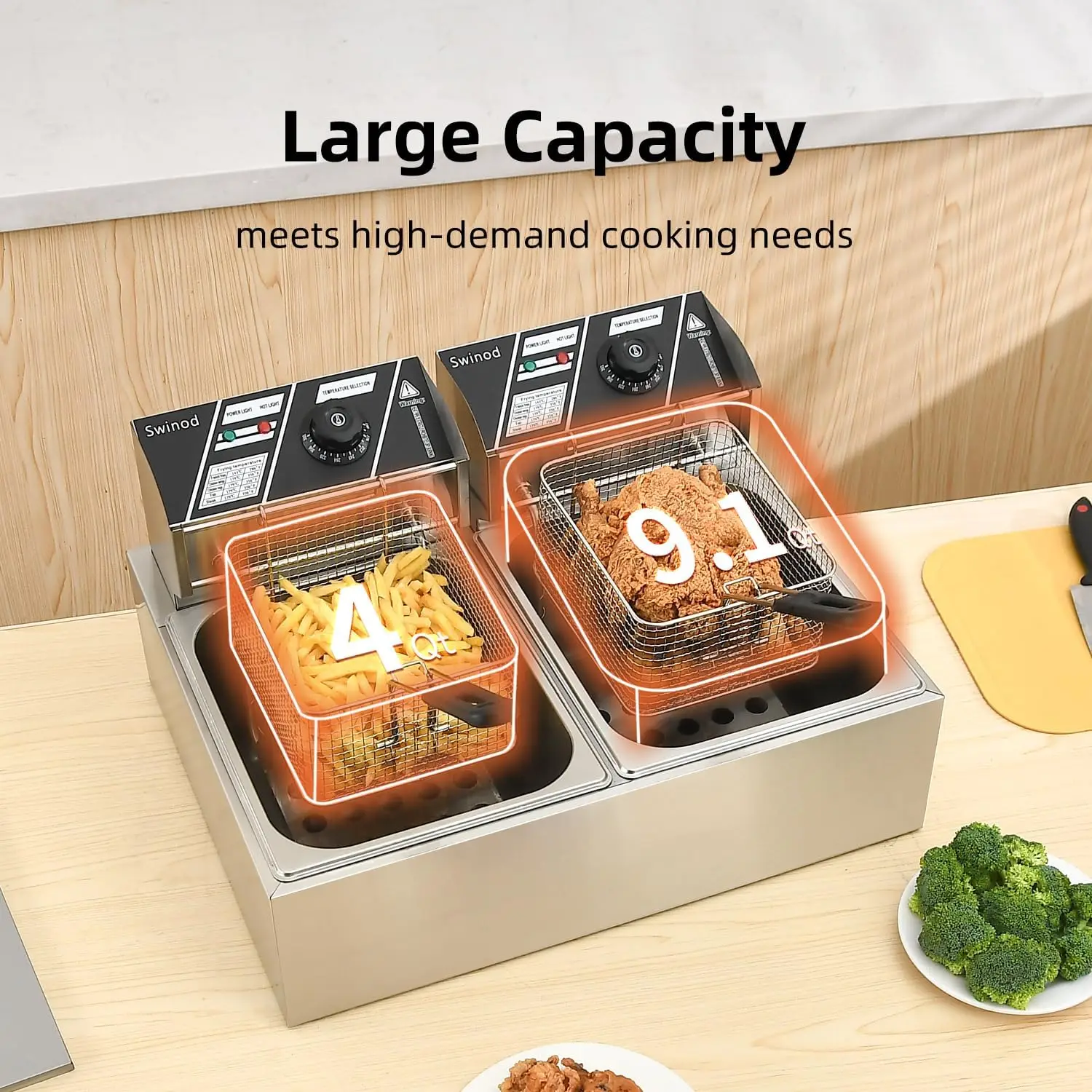 Freidora Eléctrica Comercial c - Deep Fryer Stainless reseña y precio