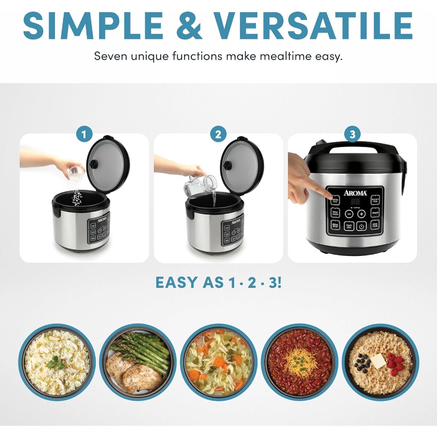 Olla arrocera Digital cruda de - Rice Cooker 10 Cup reseña y precio