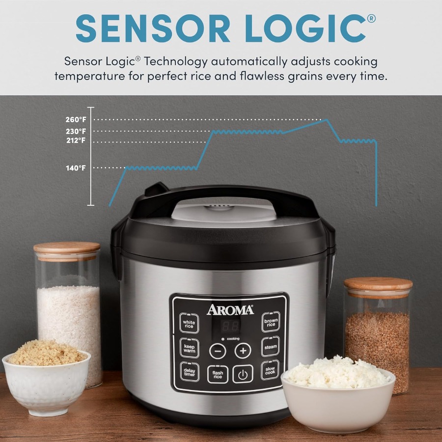 Olla arrocera Digital cruda de - Rice Cooker 10 Cup reseña y precio