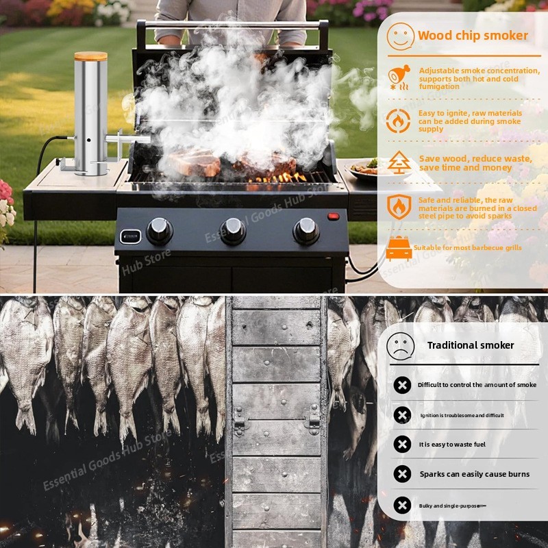 Ahumador eléctrico para barbac - Electric Smoker Bbq reseña y precio